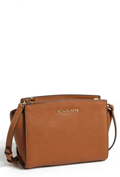 michael kors selma crossbody|Selma Medium Saffiano Leather Crossbody Bag .